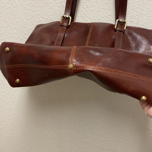 Floto Venezia Leather Shopper Tote Bag - Picture 4 of 9